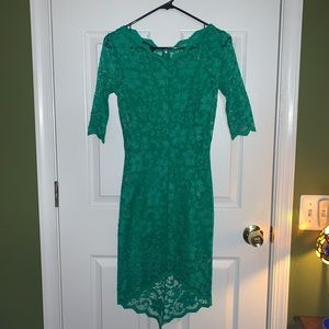 Bebe Lace Scallop Dress with inside slip